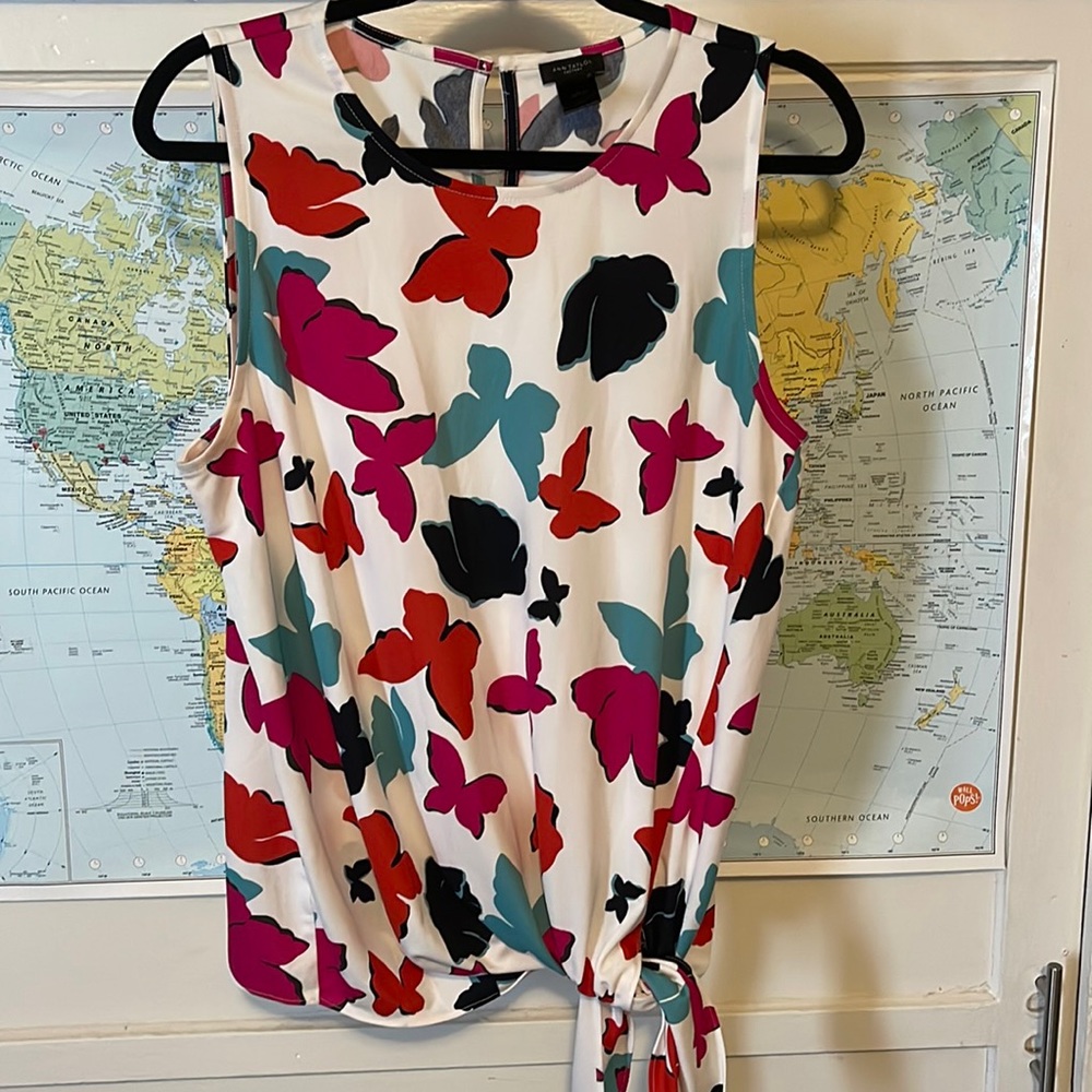 Multi-Color Butterfly Tank Top